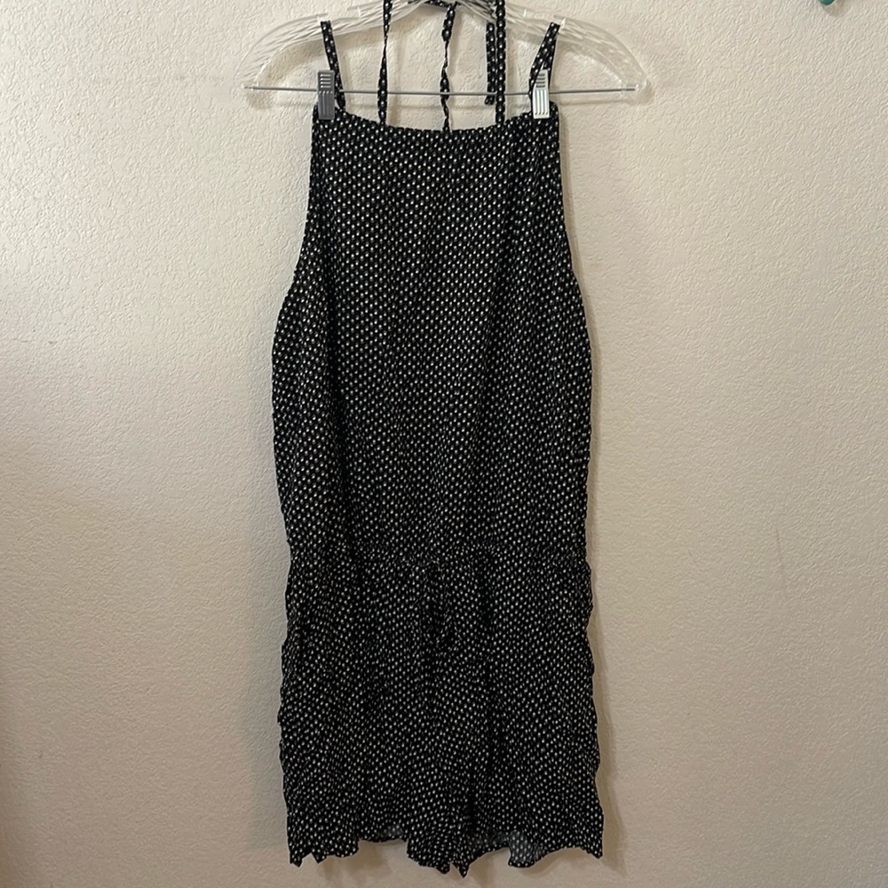 Black floral Old Navy romper XL